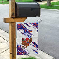 Costa Rica Christmas Garden Flag with Holiday Bird Gifts Red Blue Pattern and National Flag Design - Wonder Print Shop