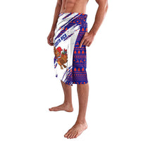 Costa Rica Christmas Lavalava with Holiday Bird Gifts Red Blue Pattern and National Flag Design - Wonder Print Shop