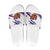 Costa Rica Christmas Slide Sandals with Holiday Bird Gifts Red Blue Pattern and National Flag Design - Wonder Print Shop