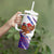 Costa Rica Christmas Tumbler With Handle with Holiday Bird Gifts Red Blue Pattern and National Flag Design - Wonder Print Shop