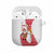 Peru Christmas AirPods Case with Santa Claus Vicuña Andean Poncho and Red Festive Pattern Design - Wonder Print Shop