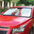 Peru Christmas Auto Sun Shade with Santa Claus Vicuña Andean Poncho and Red Festive Pattern Design - Wonder Print Shop
