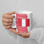 Peru Christmas Ceramic Mug with Santa Claus Vicuña Andean Poncho and Red Festive Pattern Design - Wonder Print Shop