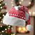 Peru Christmas Santa Hat with Santa Claus Vicuña Andean Poncho and Red Festive Pattern Design - Wonder Print Shop