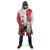 Peru Christmas Cloak with Santa Claus Vicuña Andean Poncho and Red Festive Pattern Design - Wonder Print Shop