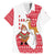 Peru Christmas Family Matching Short Sleeve Bodycon Dress and Hawaiian Shirt with Santa Claus Vicuña Andean Poncho and Red Festive Pattern Design - Wonder Print Shop