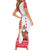 Peru Christmas Family Matching Short Sleeve Bodycon Dress and Hawaiian Shirt with Santa Claus Vicuña Andean Poncho and Red Festive Pattern Design - Wonder Print Shop