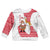 Peru Christmas Kid Ugly Christmas Sweater with Santa Claus Vicuña Andean Poncho and Red Festive Pattern Design - Wonder Print Shop
