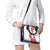 Peru Christmas Shoulder Handbag with Santa Claus Vicuña Andean Poncho and Red Festive Pattern Design - Wonder Print Shop