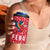 Peru Christmas 4 in 1 Can Cooler Tumbler with Santa Macaw Cantuta Flower Red Swirl Pattern and Festive Design - Wonder Print Shop