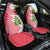 Peru Christmas Car Seat Cover with Santa Macaw Cantuta Flower Red Swirl Pattern and Festive Design - Wonder Print Shop