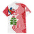 Peru Christmas Family Matching Mermaid Dress and Hawaiian Shirt with Santa Macaw Cantuta Flower Red Swirl Pattern and Festive Design - Wonder Print Shop