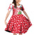 Peru Christmas Family Matching Off Shoulder Short Dress and Hawaiian Shirt with Santa Macaw Cantuta Flower Red Swirl Pattern and Festive Design - Wonder Print Shop