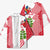 Peru Christmas Kimono with Santa Macaw Cantuta Flower Red Swirl Pattern and Festive Design - Wonder Print Shop