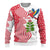 Peru Christmas Ugly Christmas Sweater with Santa Macaw Cantuta Flower Red Swirl Pattern and Festive Design - Wonder Print Shop