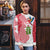 Peru Christmas Ugly Christmas Sweater with Santa Macaw Cantuta Flower Red Swirl Pattern and Festive Design - Wonder Print Shop
