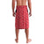 Peru Christmas Lavalava with Santa Macaw Cantuta Flower Red Swirl Pattern and Festive Design - Wonder Print Shop