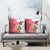 Peru Christmas Pillow Cover with Santa Macaw Cantuta Flower Red Swirl Pattern and Festive Design - Wonder Print Shop