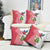 Peru Christmas Pillow Cover with Santa Macaw Cantuta Flower Red Swirl Pattern and Festive Design - Wonder Print Shop