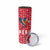 Peru Christmas Skinny Tumbler with Santa Macaw Cantuta Flower Red Swirl Pattern and Festive Design - Wonder Print Shop