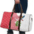 Peru Christmas Travel Bag with Santa Macaw Cantuta Flower Red Swirl Pattern and Festive Design - Wonder Print Shop