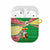Ethiopia Christmas AirPods Case with Santa Riding Lion Ethiopian Flag Colors and Tribal Pattern Design - Wonder Print Shop