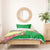 Ethiopia Christmas Bedding Set with Santa Riding Lion Ethiopian Flag Colors and Tribal Pattern Design - Wonder Print Shop