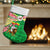 Ethiopia Christmas Stocking with Santa Riding Lion Ethiopian Flag Colors and Tribal Pattern Design - Wonder Print Shop