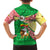 Ethiopia Christmas Family Matching Off Shoulder Maxi Dress and Hawaiian Shirt with Santa Riding Lion Ethiopian Flag Colors and Tribal Pattern Design - Wonder Print Shop