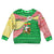 Ethiopia Christmas Kid Ugly Christmas Sweater with Santa Riding Lion Ethiopian Flag Colors and Tribal Pattern Design - Wonder Print Shop