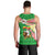 Ethiopia Christmas Men Tank Top with Santa Riding Lion Ethiopian Flag Colors and Tribal Pattern Design - Wonder Print Shop