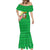 Ethiopia Christmas Mermaid Dress with Santa Riding Lion Ethiopian Flag Colors and Tribal Pattern Design - Wonder Print Shop