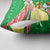 Ethiopia Christmas Pillow Cover with Santa Riding Lion Ethiopian Flag Colors and Tribal Pattern Design - Wonder Print Shop