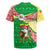 Ethiopia Christmas Rugby Jersey with Santa Riding Lion Ethiopian Flag Colors and Tribal Pattern Design - Wonder Print Shop