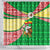 Ethiopia Christmas Shower Curtain with Santa Riding Lion Ethiopian Flag Colors and Tribal Pattern Design - Wonder Print Shop