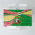 Ethiopia Christmas Tablecloth with Santa Riding Lion Ethiopian Flag Colors and Tribal Pattern Design - Wonder Print Shop