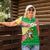 Ethiopia Christmas Women Polo Shirt with Santa Riding Lion Ethiopian Flag Colors and Tribal Pattern Design - Wonder Print Shop