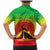 Ethiopia Christmas Family Matching Mermaid Dress and Hawaiian Shirt with Mountain Gazelle Sunset Ethiopian Flag Colors and Tribal Pattern Design - Wonder Print Shop
