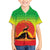 Ethiopia Christmas Family Matching Summer Maxi Dress and Hawaiian Shirt with Mountain Gazelle Sunset Ethiopian Flag Colors and Tribal Pattern Design - Wonder Print Shop