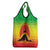 Ethiopia Christmas Grocery Bag with Mountain Gazelle Sunset Ethiopian Flag Colors and Tribal Pattern Design - Wonder Print Shop