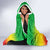 Ethiopia Christmas Hooded Blanket with Mountain Gazelle Sunset Ethiopian Flag Colors and Tribal Pattern Design - Wonder Print Shop