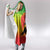 Ethiopia Christmas Hooded Blanket with Mountain Gazelle Sunset Ethiopian Flag Colors and Tribal Pattern Design - Wonder Print Shop