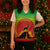 Ethiopia Christmas Knitted V-Neck Vest with Mountain Gazelle Sunset Ethiopian Flag Colors and Tribal Pattern Design - Wonder Print Shop