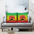 Ethiopia Christmas Pillow Cover with Mountain Gazelle Sunset Ethiopian Flag Colors and Tribal Pattern Design - Wonder Print Shop