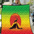 Ethiopia Christmas Quilt with Mountain Gazelle Sunset Ethiopian Flag Colors and Tribal Pattern Design - Wonder Print Shop