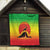 Ethiopia Christmas Quilt with Mountain Gazelle Sunset Ethiopian Flag Colors and Tribal Pattern Design - Wonder Print Shop