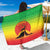 Ethiopia Christmas Sarong with Mountain Gazelle Sunset Ethiopian Flag Colors and Tribal Pattern Design - Wonder Print Shop