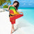Ethiopia Christmas Sarong with Mountain Gazelle Sunset Ethiopian Flag Colors and Tribal Pattern Design - Wonder Print Shop