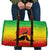 Ethiopia Christmas Travel Bag with Mountain Gazelle Sunset Ethiopian Flag Colors and Tribal Pattern Design - Wonder Print Shop
