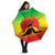 Ethiopia Christmas Umbrella with Mountain Gazelle Sunset Ethiopian Flag Colors and Tribal Pattern Design - Wonder Print Shop